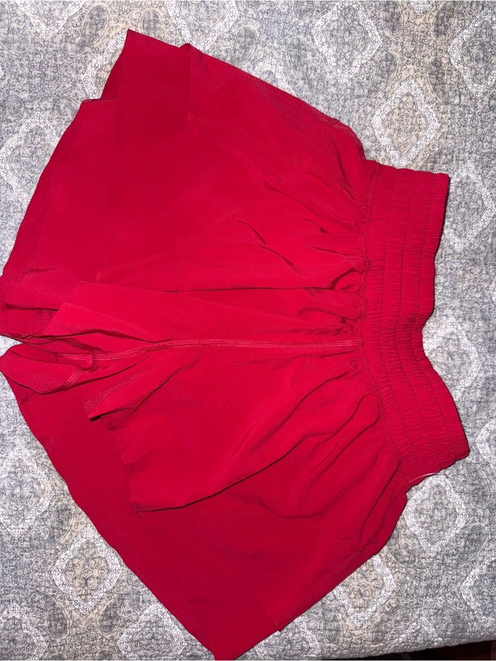 Lululemon Women’s Red Elastic Waist Shorts